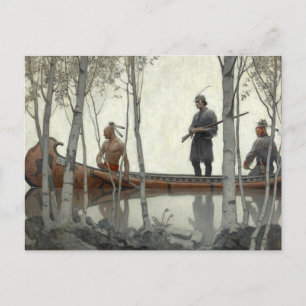Das Letzte der Mohikaner von N. C. Wyeth Postkarte