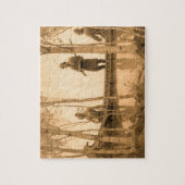 Das Letzte der Mohikaner von Newell Convers Wyeth Puzzle (Vertikal)