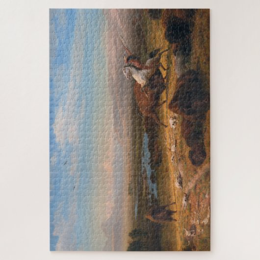 Das Letzte des Buffalo, Albert Bierstadt Puzzle (Vertikal)