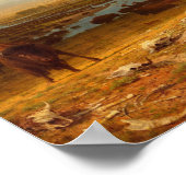 Das Letzte des Buffalo von Albert Bierstadt Poster (Ecke)