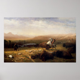 Das Letzte des Buffalo von Albert Bierstadt Poster