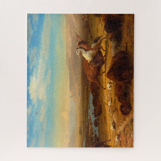 Das Letzte des Buffalo von Albert Bierstadt Puzzle (Vertikal)