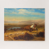Das Letzte des Buffalo von Albert Bierstadt Puzzle (Horizontal)
