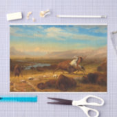 Das Letzte des Buffalo von Albert Bierstadt Seidenpapier (Handwerk)
