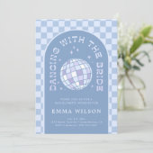 Das letzte Disco Junggeselinnen-Abschied Weekend v Einladung (Stehend Vorderseite)