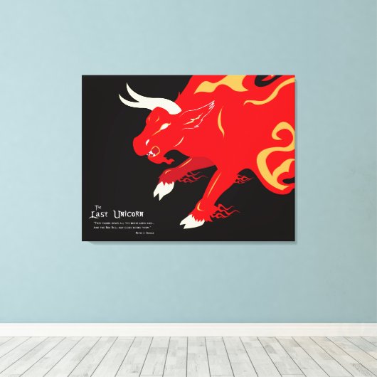 Das letzte Einhorn: Die Red Bull-Leinwand Leinwanddruck (Insitu (Holzboden))