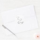 "Das letzte Einhorn" Runder Aufkleber (Umschlag)