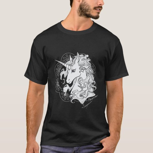 Das letzte Einhorn Überdimensionale Freunde T-Shirt (Vorderseite)