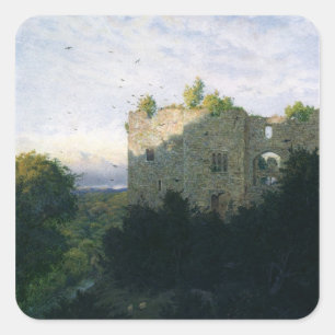 Das letzte Gleam, 1866 Quadratischer Aufkleber