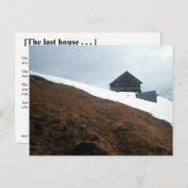 DAS LETZTE HAUS POSTKARTE (Vorne/Hinten)