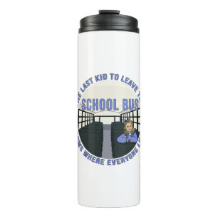 Das letzte Kind, das den Schulbus verlässt Thermosbecher