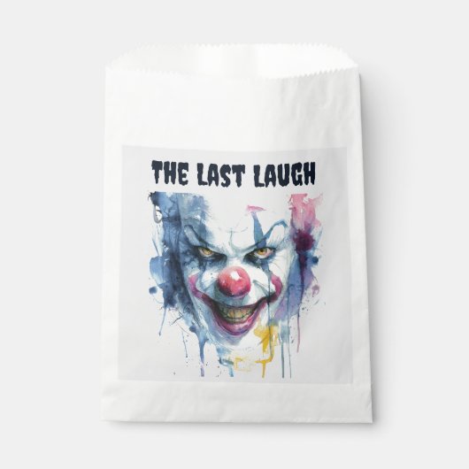 Das letzte Lachen | Creepy Clown Halloween Favor B Geschenktütchen (Vorderseite)
