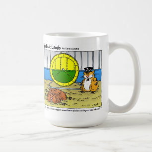 Das letzte Lachen - gefallenes schlafendes am Rad Kaffeetasse