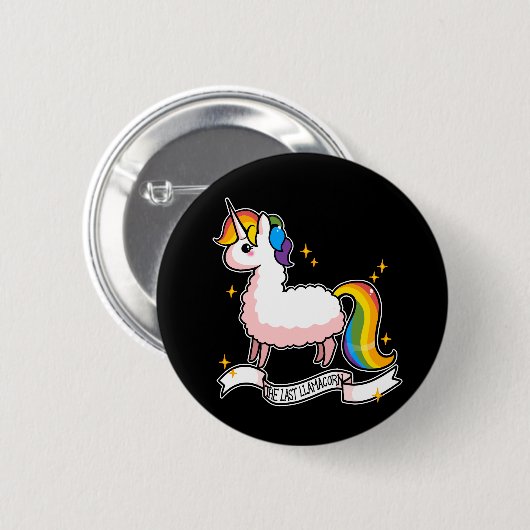 Das letzte Llamacorn Button (Vorne & Hinten)