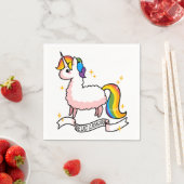 Das letzte Llamacorn Serviette (Beispiel)