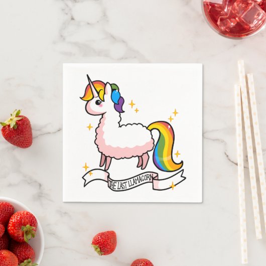 Das letzte Llamacorn Serviette (Beispiel)