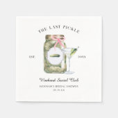 Das letzte Loch | Bachelorette Wochenende Serviette (Vorderseite)