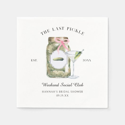 Das letzte Loch | Bachelorette Wochenende Serviette (Vorderseite)