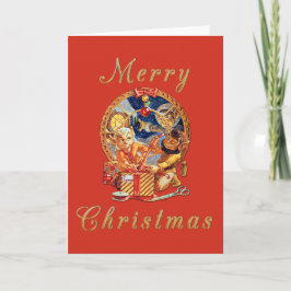 Das letzte Paket Feiertagskarte