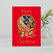 Das letzte Paket Folien Feiertagskarte (Stehend vorne)