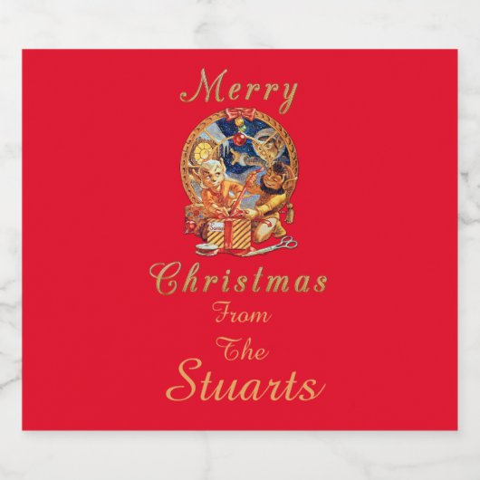 Das letzte Personalisierte Paket Schaumweinetikett (Einzelnes Label)