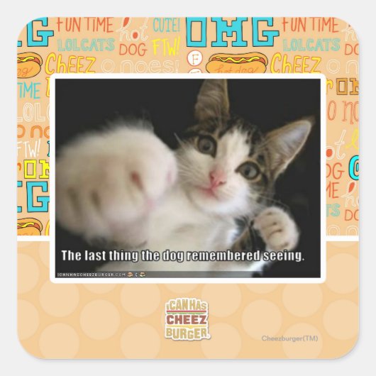 Das Letzte Quadratischer Aufkleber (Vorderseite)