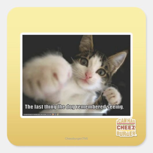 Das Letzte Quadratischer Aufkleber (Vorderseite)