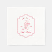 Das letzte Rodeo der Braut Serviette (Vorderseite)