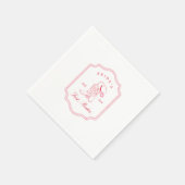 Das letzte Rodeo der Braut Serviette (Ecke)