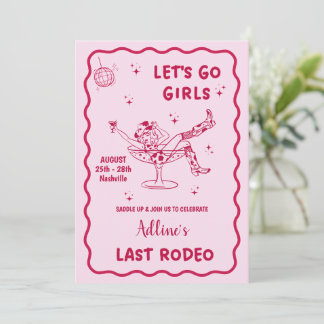 Das letzte Rodeo-Nashville-Bachelorette-Wochenende Einladung