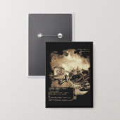 Das letzte Signal - Techno-Dystopian Streetwear Button (Vorderseite/Rückseite)