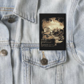 Das letzte Signal - Techno-Dystopian Streetwear Button (Insitu)