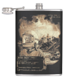 Das letzte Signal - Techno-Dystopian Streetwear Flachmann