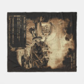 Das letzte Signal - Techno-Dystopian Streetwear Fleecedecke (Vorderseite (Horizontal))