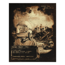 Das letzte Signal - Techno-Dystopian Streetwear Fotodruck