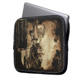 Das letzte Signal - Techno-Dystopian Streetwear Laptopschutzhülle (Vorderseite Links)