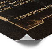 Das letzte Signal - Techno-Dystopian Streetwear Poster (Ecke)