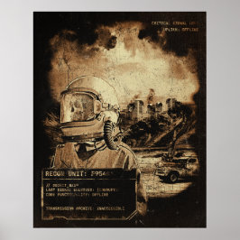 Das letzte Signal - Techno-Dystopian Streetwear Poster