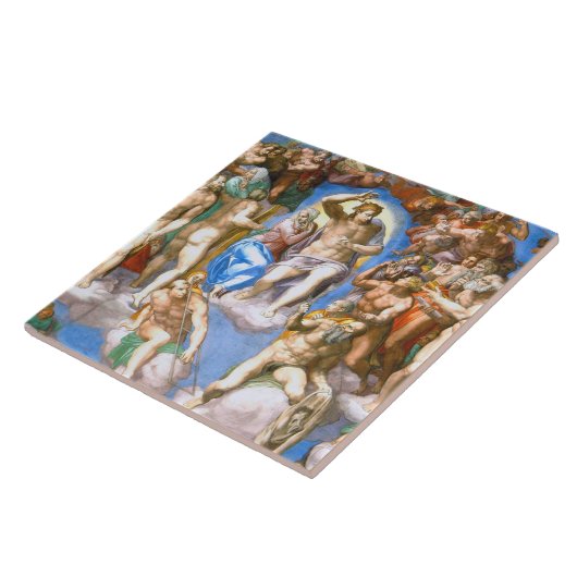 Das letzte Urteil (Detail), Michelangelo Fliese (Seite)