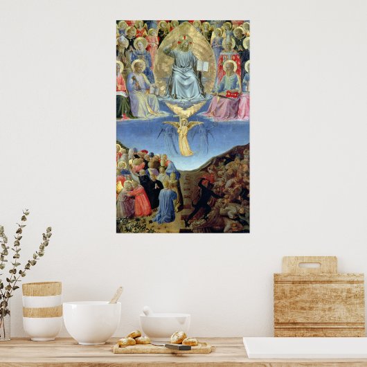 Das Letzte Urteil, die Zentralkammer eines Triptyc Poster (Küche)