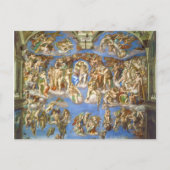 Das letzte Urteil Fresco Michelangelo Buonarroti Postkarte (Vorderseite)