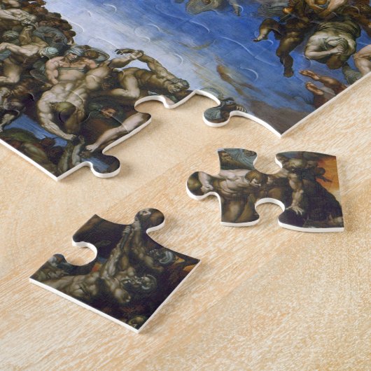 Das letzte Urteil Fresco von Michelangelo Puzzle (Seite)