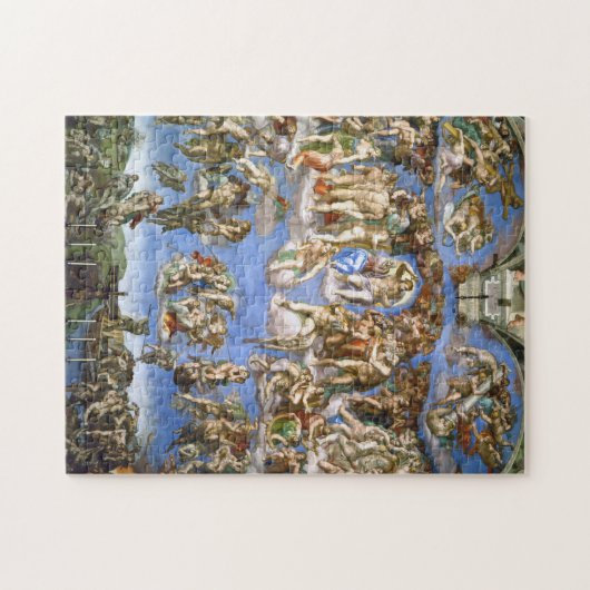 Das letzte Urteil Fresco von Michelangelo Puzzle (Horizontal)