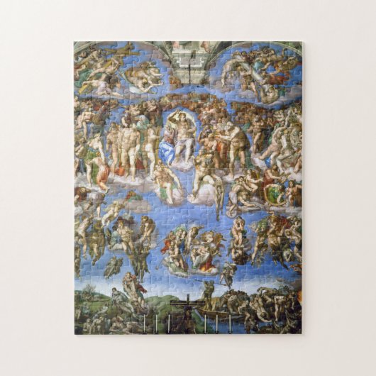 Das letzte Urteil Fresco von Michelangelo Puzzle (Vertikal)
