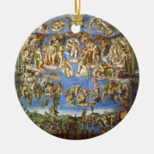 Das letzte Urteil-Fresko durch Michelangelo Keramik Ornament