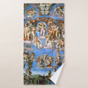 Das letzte Urteil, Michelangelo, 1536-1541 Badehandtuch