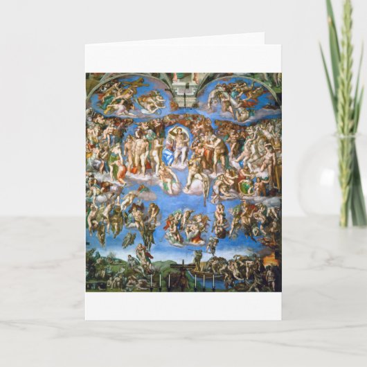 Das letzte Urteil, Michelangelo, 1536-1541 Karte (Vorderseite)
