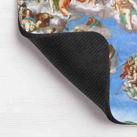 Das letzte Urteil, Michelangelo, 1536-1541 Mousepad (Ecke)