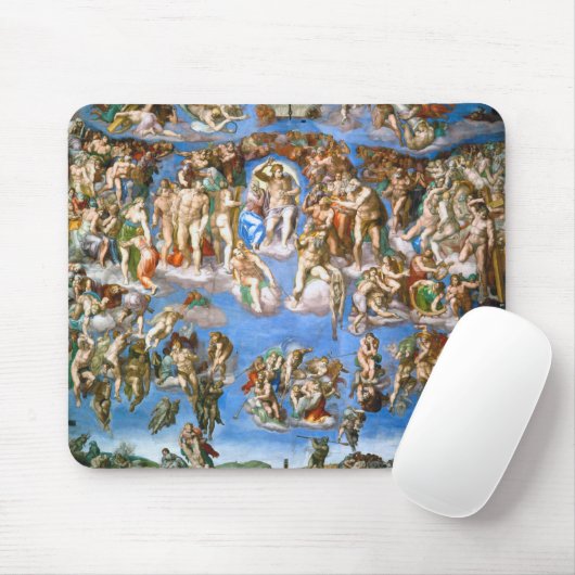 Das letzte Urteil, Michelangelo, 1536-1541 Mousepad (Mit Mouse)