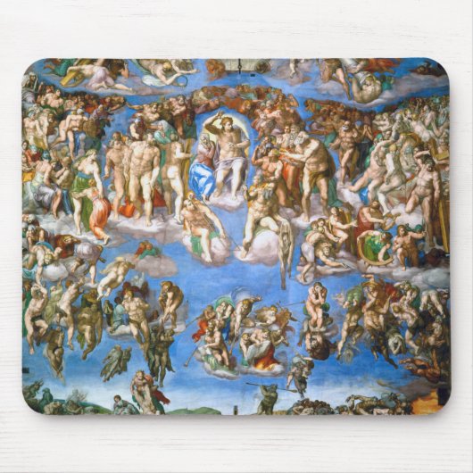 Das letzte Urteil, Michelangelo, 1536-1541 Mousepad (Vorne)